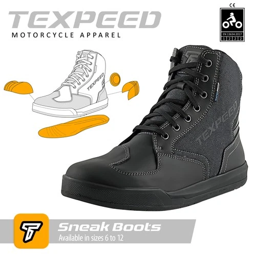Leather Motorbike Motorcycle Boots Shoes Waterproof Touring Biker Armour Low