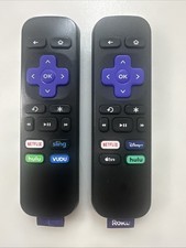 Roku RC-ALIR Remote Control Netflix Disney Hulu Vudu Sling Apple TV Lot Of 2