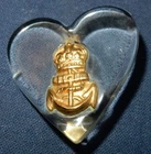 WW2 ROYAL NAVY MILITARY SWEETHEART BRITISH NAVAL BADGE PENDANT WORLD WAR II
