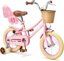 Glaf 12 14 16 20 Inch Girls Bike with Training Wheels for Kids Age 2-12 Years Ol