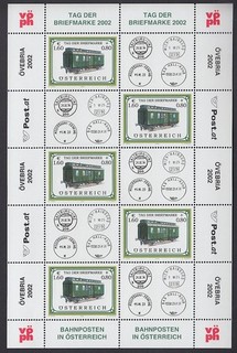 ÖSTERREICH MiNr. 2380 Tag der Briefmarke (2002) Kleinbogen postfrisch/
