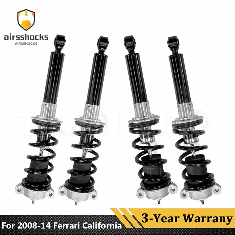 4X Front+Rear Shock Absorbers Assys Magnetic For 08-14 Ferrari California 247208