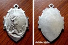 Zilveren medaille met aartsengel Sint Michel zonder tekst