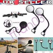 MTB Bike Flexible Rearview Mirror Bicycle Handlebar Convex Rear View Mirror