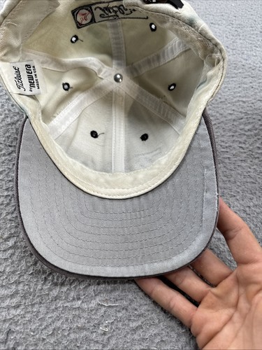 Vintage 90s TITLEIST FJ Footjoy USA Made Hat Cap NEW ERA Golf Leather Strap Back - Bild 6 von 8