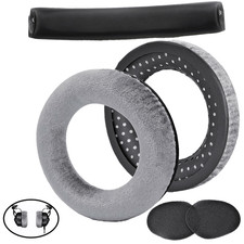 Velour Ear Pads Gray For Beyerdynamic DT990/DT880/DT770 PRO Headphone NEW