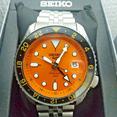 [ Top] SEIKO 5 SPORTS SSK Serie SKX Sports Orange GMT Automatik Herren