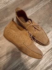 VINTAGE MINNETONKA BROWN SUEDE MOCCASINS