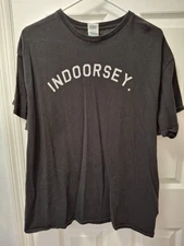 Indoorsy Black Short Sleeve Graphic Tshirt Delta PRO Weight XL Delta Apparel