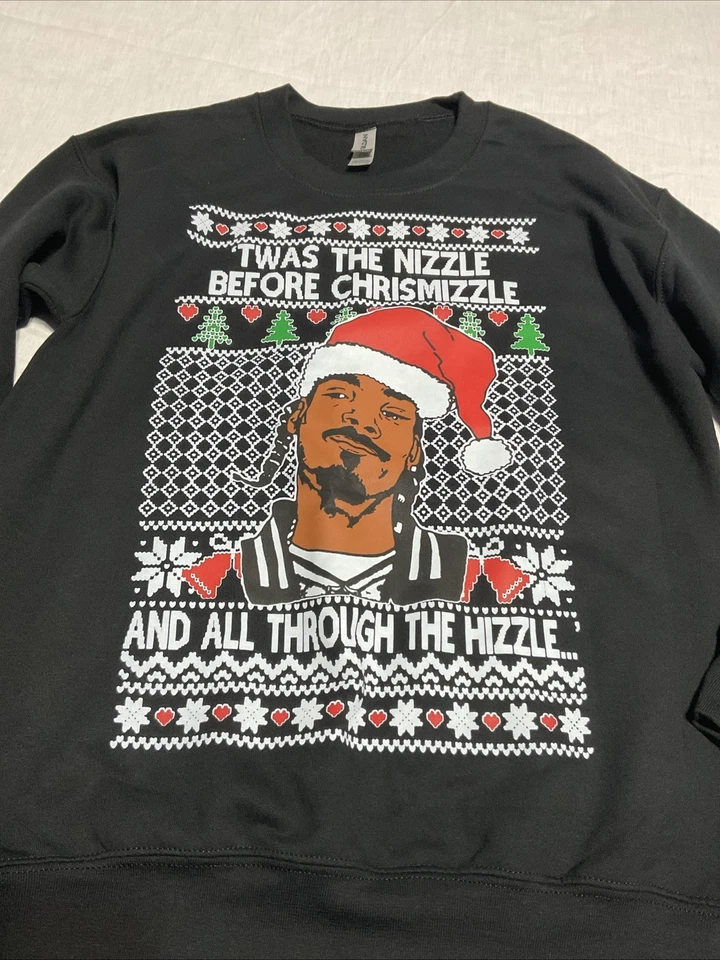 Suéter Feo Navidad Snoop Dogg Twas The Nizzle Before Chrismizzle S Hip Hop Foto 2 de 4