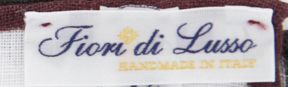 Cuadrado de bolsillo Fiori Di Lusso blanco mezcla de lino liso - 12 3/8" x 12 3/8" (838) Foto 4 de 4