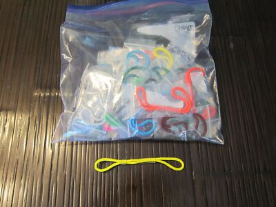 Lot of 15 Archery Cord D Loops nylon assorted colors string rope finished