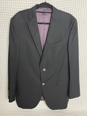 Jack Victor Collection Blazer Mens 42L Black 2 Button Wool Sport Coat Canada