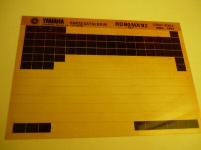 YAMAHA Teilekatalog  DT80LC  April  1996  Microfiche Motorrad original ETK
