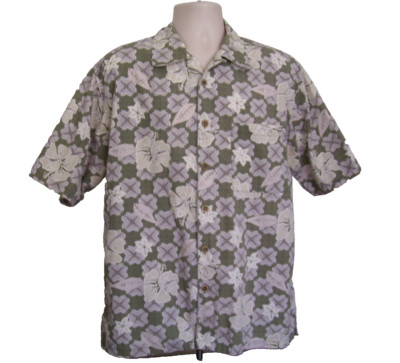 Vintage Ocean Pacific OP Men's Multi color Floral Hawaiian Shirt Sz Large