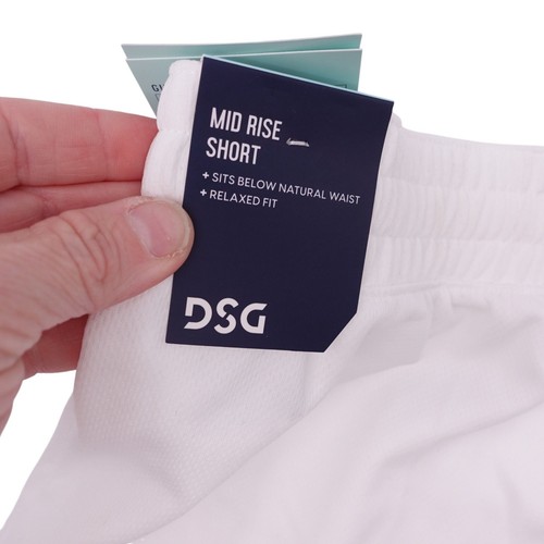 NWT DSG Mid Rise Performance Mesh Shorts Girls Sz XL Pure White Running Outdoor - Picture 9 of 10