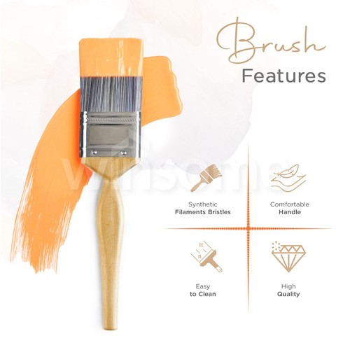 Professional Paint Brushes Set 5 Fine Art Painting Decorators Advanced Bristles - Picture 3 of 7