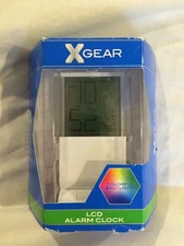 XGear  LCD Alarm Clock Colorfuf Back Light  White Base NEW