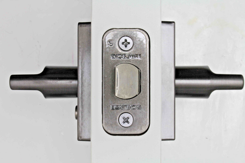 Schlage Custom Combined Interior Latitude Lever Collins Black FC21LAT530COL #8pv - Picture 3 of 4