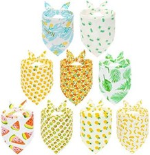 Cute Dog Bandana 9 Pack Cooling Summer Style - Soft Dog Summer Style I