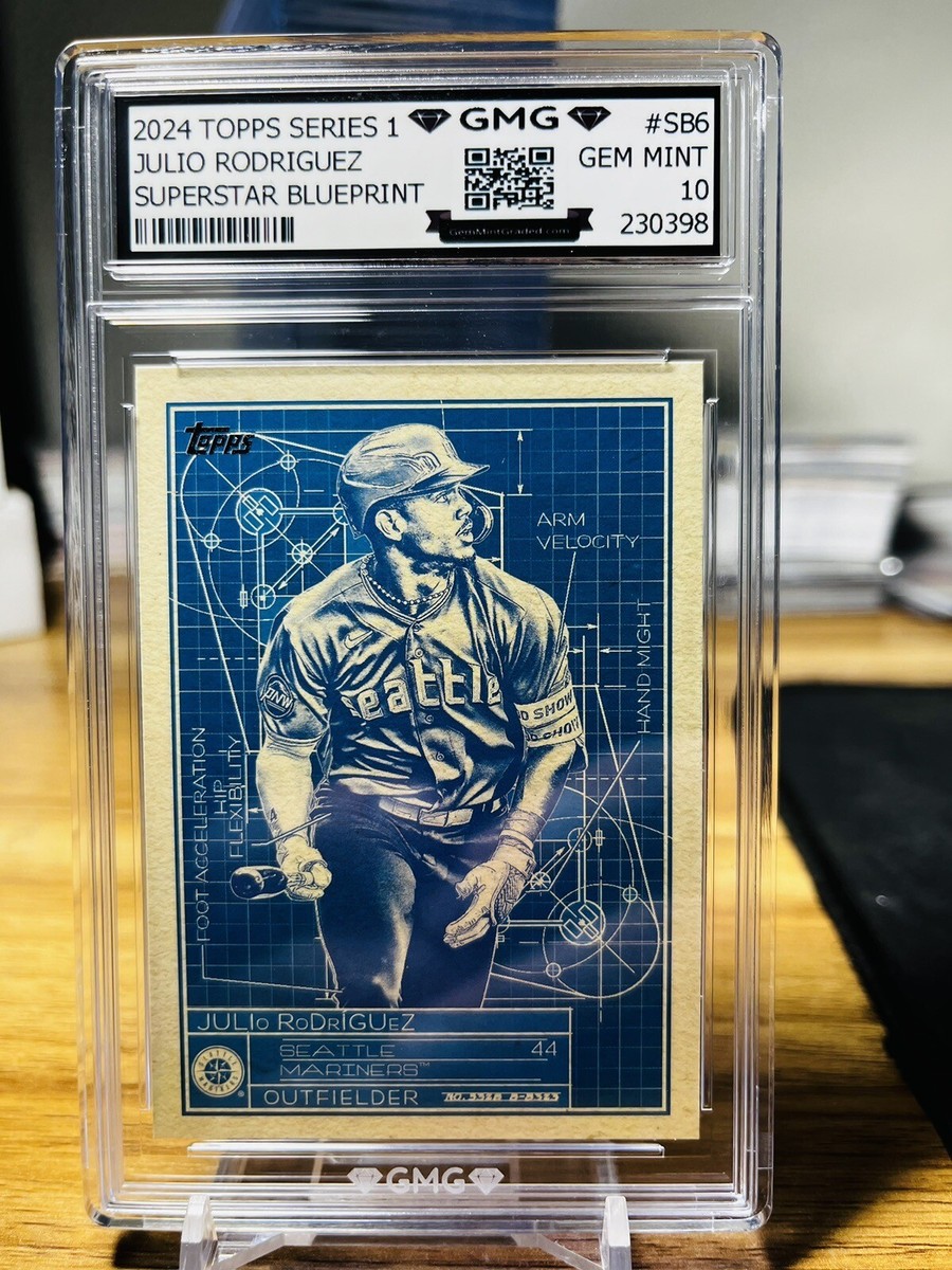 2024 Topps Series 1 Julio Rodriguez Superstar Blueprint GMG Graded 