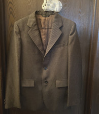 Gant Equestrian Suit/riding Jacket Tailored For Modern Pinstripe Lined Size 16