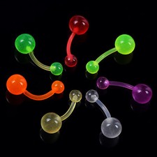 7-70pcs Body Piercing Jewelry Set Nipple Nose Navel Ring Eyebrow Lip Ear Studs