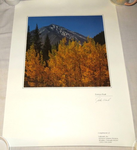 Torrey's Peak Poster - Photo by John Ward 1987 - 27 x 19.5 inches