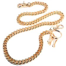 Basic Strong Leash Heavy Biker Trucker Key Jean Wallet Chain (23") Gold NCS122G