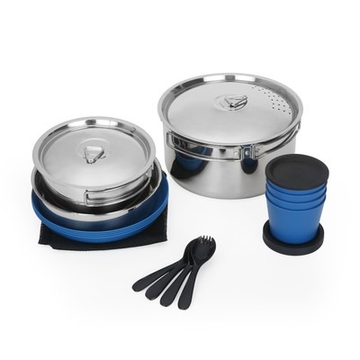 Ozark Trail 22-Piece Mess Kit and Pans Set with Mesh Carrying Bag New Upgrade