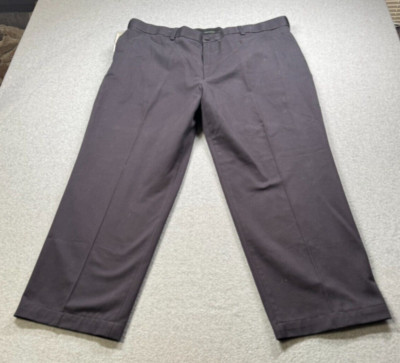 Savaen Preformance Chino Mens 42x30 Classic Navy Flat Front Comfort Waist
