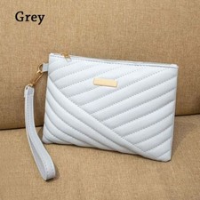 Portable Leather Shopping Wristlet Bag Clutch Wallet Small Purse Envelope Bag
