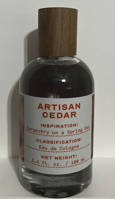 Tru Fragrance Artisan Cedar Eau De Cologne 3.4 oz New Without Box RARE!