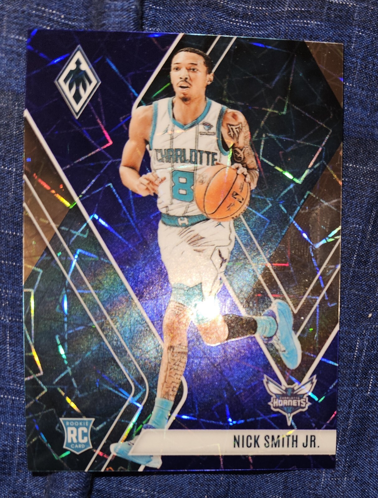 2023-24 Panini Phoenix Rookies Blue Lazer 145/275 Nick Smith Jr #255 Rookie RC