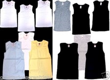 4 Pack Boys Tank Top SB NEW Undershirts Solid Ribbed Infant Toddler Preteen Kids
