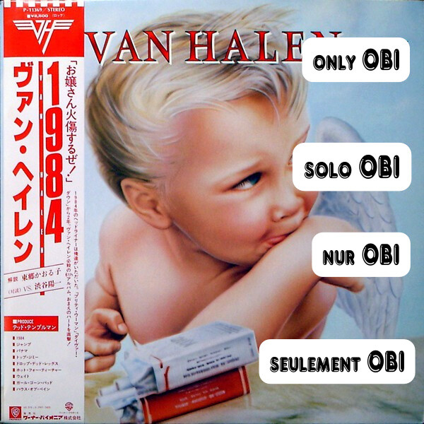 VAN HALEN 1984 Japan ( P-11369 ) ***Only OBI*** | eBay