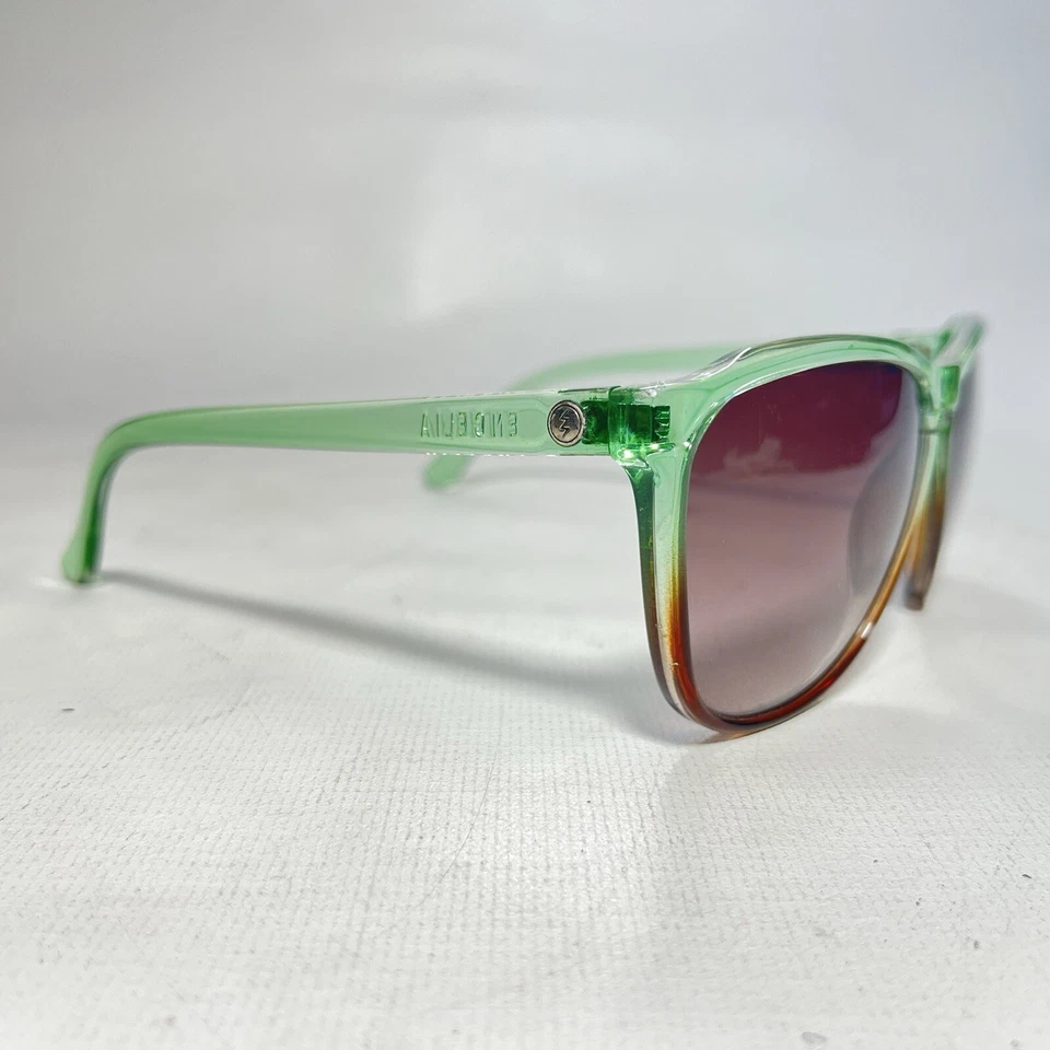 Gafas de sol eléctricas Encelia verde menta marrón marcos desvanecidos lentes marrones con estuche Foto 3 de 4
