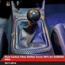 Shift Gear Cover Mt For Subaru Wrx 2011-2014 Real Dry Carbon Fiber Shift Gear Cover Mt For Subaru Wrx 2011-2014 Real Dry Carbon Fiber