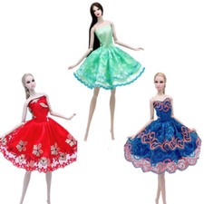 3pcs/lot Random Ballet Dress For 11.5" Doll Clothes Evening Dresses Outfits 1/6