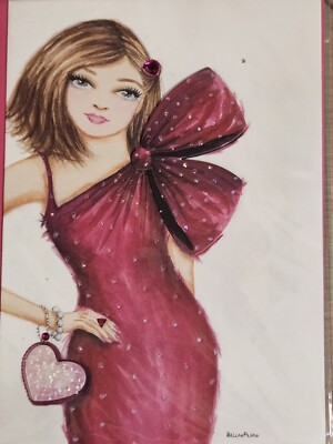 PAPYRUS BELLA PILAR GEMMED VALENTINE'S DAY CARD    
