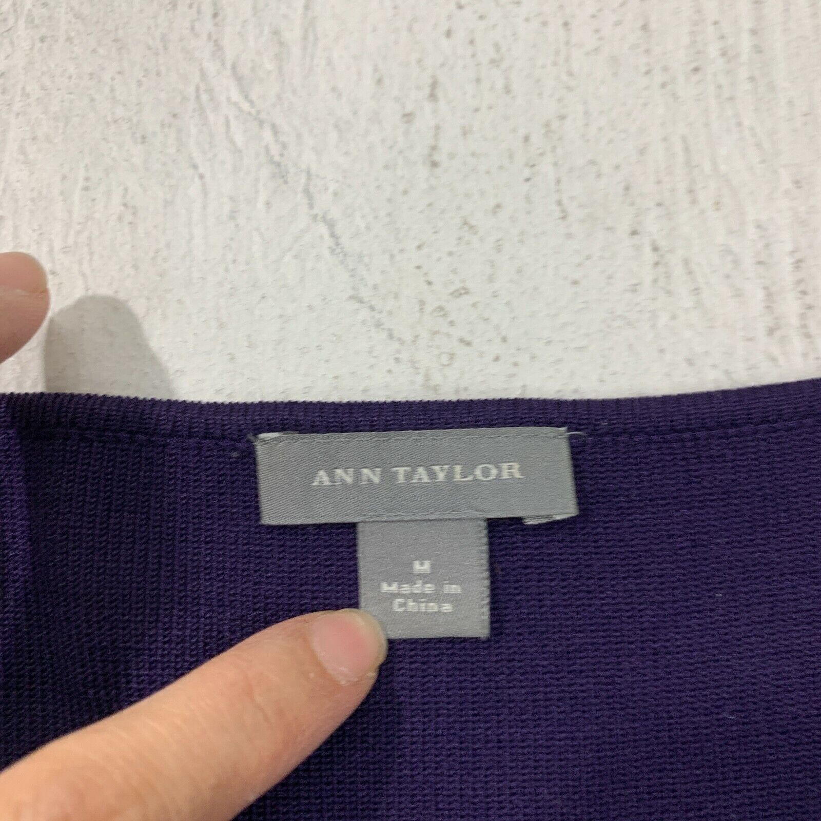 Ann Taylor Silk Nylon Blend Sweater M Medium Dark… - image 6