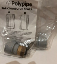 Straight Tap Connector 1/2" Push Fit - PB715 Polypipe PAIR , TWO