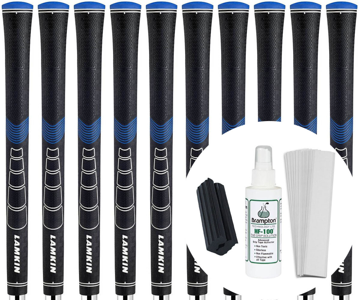 Lamkin Sonar Midsize (+1/16) Golf Club Grip Set of 10 w/ Grip Kit