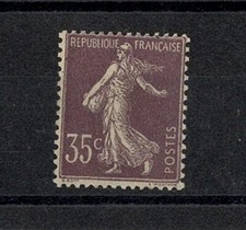 FRANCE STAMP TIMBRE YVERT 136 " SEMEUSE 35c VIOLET CLAIR 1906 " NEUF xx TTB J165