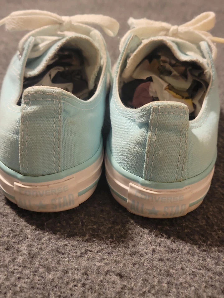 匡威 CONVERSE ALL STAR 低帮运动鞋/牛津鞋/鞋 儿童 尺寸 2 完好 绿色 — 第 4/4 张图片