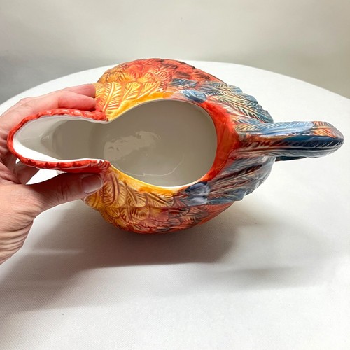 Country Gate Enesco Multicolored Chicken Rooster Jug Pitcher Holder Decor READ - Picture 6 of 11