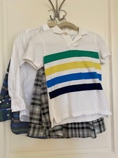 GAP Boys Cotton Button-up Shirts Lot of 4 size M