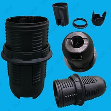 Negro Pequeño Tornillo Edison SES E14 Bombilla Lámpara Soporte Colgante Enchufe Pantalla Lámpara