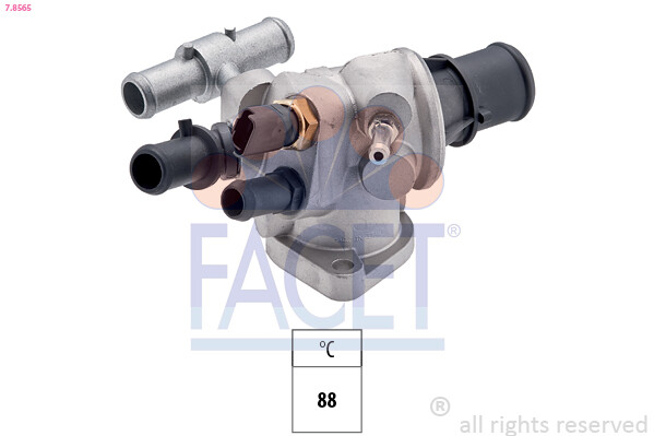 Facet Thermostat KüHlmittel 88°C FüR Lancia Lybra SW Alfa Romeo 156 Sportwagon-image