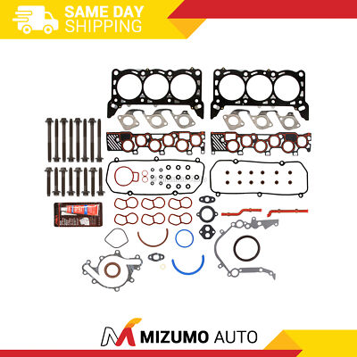 Full Gasket Set Head Bolts Fit 97-98 Ford Winstar V6 3.8 VIN 4 w3mm Intake
